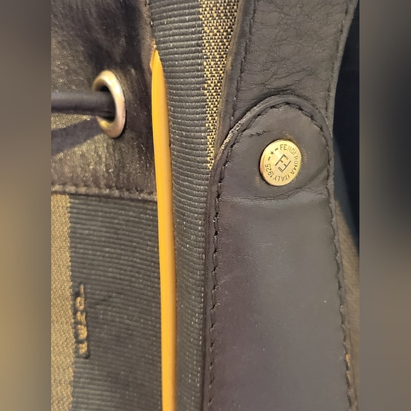 AUTHENTIC FENDI Pequin BUCKET BAG - Picture 6 of 16